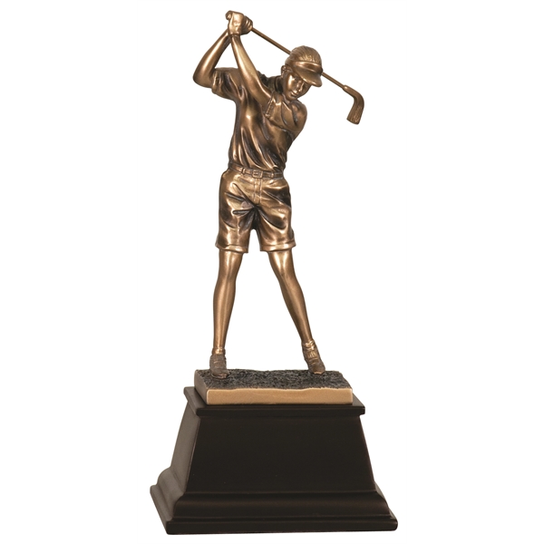 Bronze Female Golf Resin Award