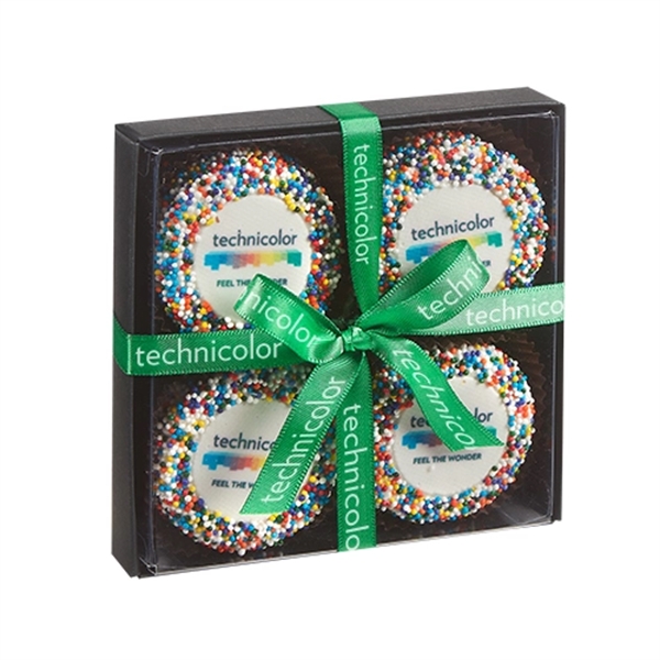 Elegant Belgian Chocolate Custom Oreo® 4 Way Gift Box