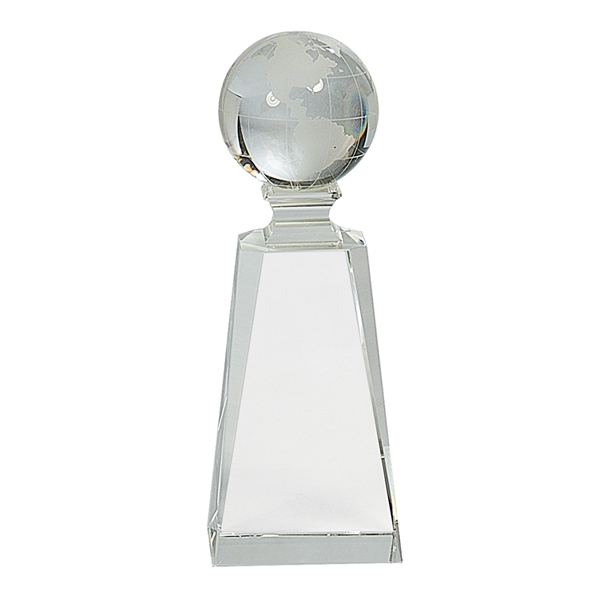 7 3/4" Crystal Globe on Clear Tower