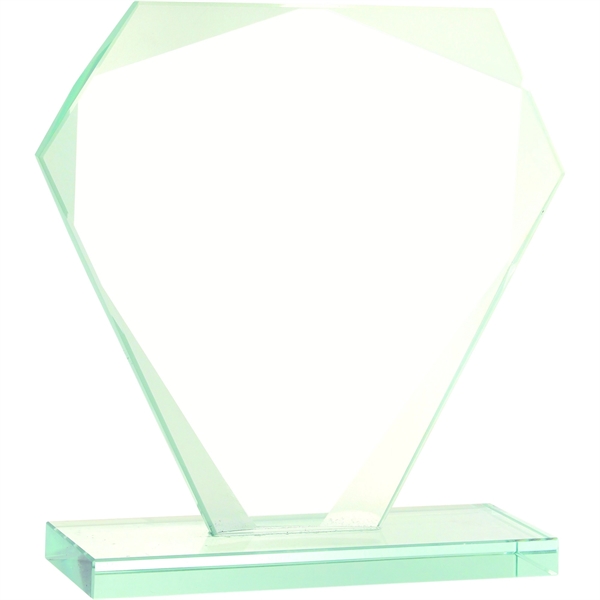 Cut Diamond Jade Glass Award