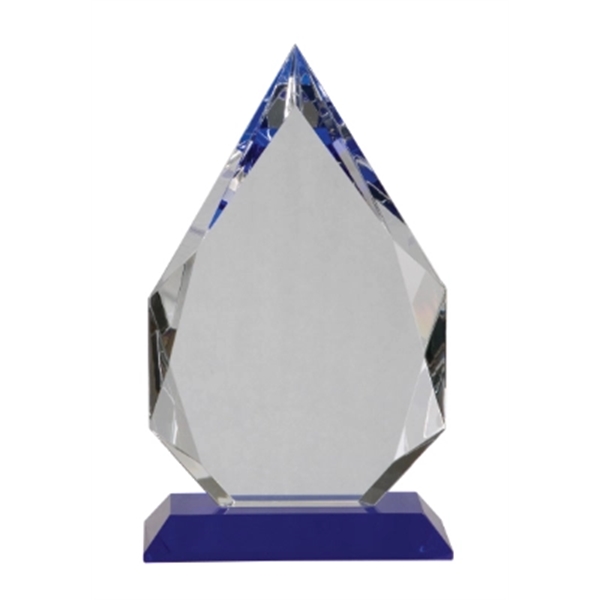Diamond Crystal on Blue Pedestal Base