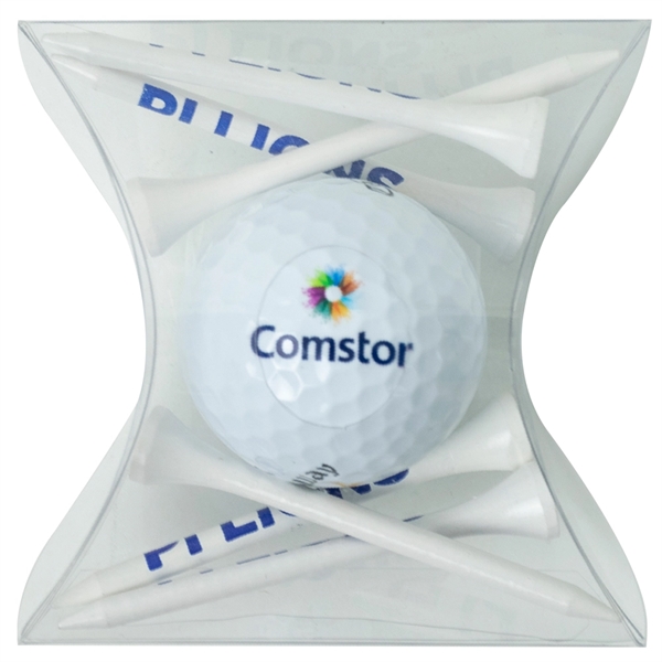 Pillow Pack with Tees and 1 Golf Ball