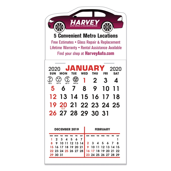 Stick It Magnet Calendar Pads - Car