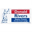 Clear Polyester Rectangle Bumper Sticker (3 3/4"x7 1/2")