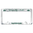 Chrome Faced Auto License Frame w/ 4 Holes & Large Top Panel