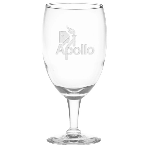 Deep Etched Ice Tea Glass