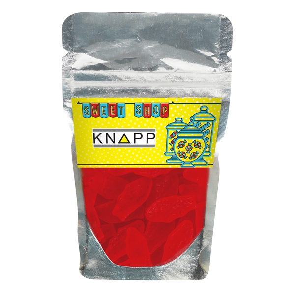 Resealable Clear Pouch With Swedish Fish® - Small Red