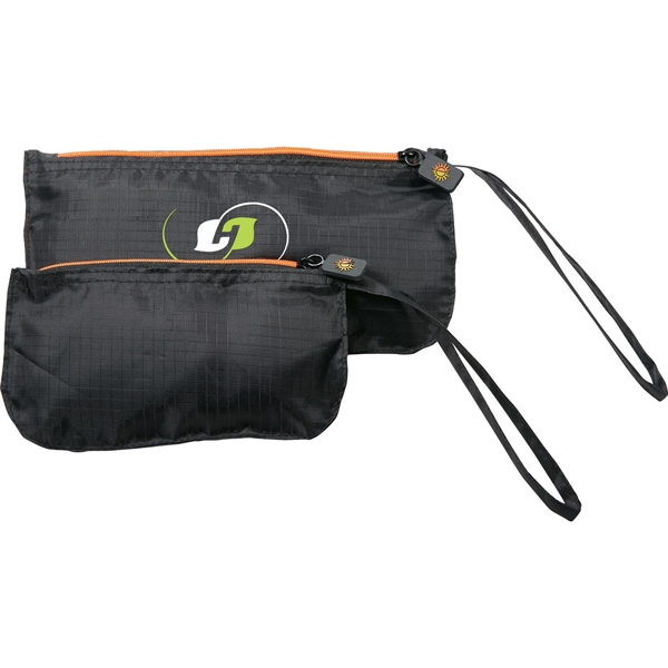 BRIGHTtravels Set of 2 Travel Pouches