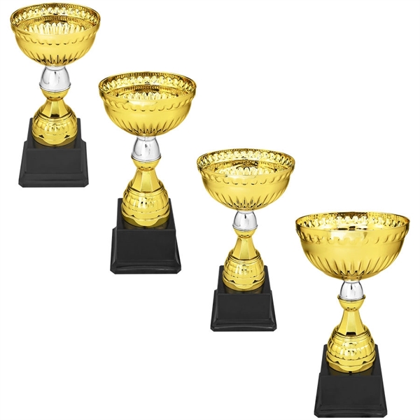Economy Gold & Silver Metal Cup with Base