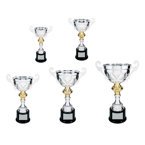 200 Series Silver Metal Trophy Cup with Base