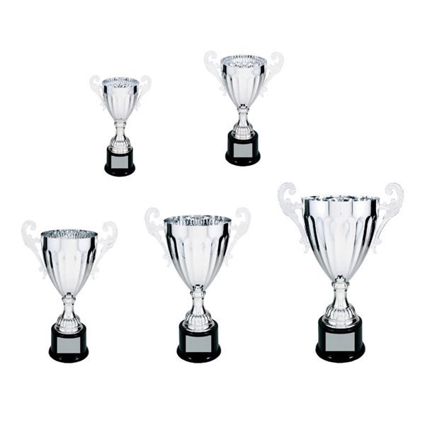 300 Series Silver Metal Trophy Cup with Base