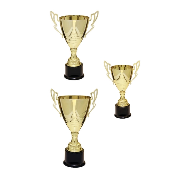 320 Series Gold Metal Trophy Cup with Base