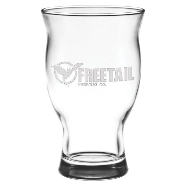 Craft Beer Large Glass - Deep Etched