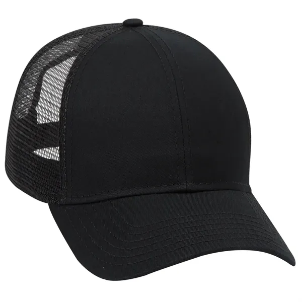 Cotton Twill 6 Panel Low Profile Mesh Back Trucker Hat