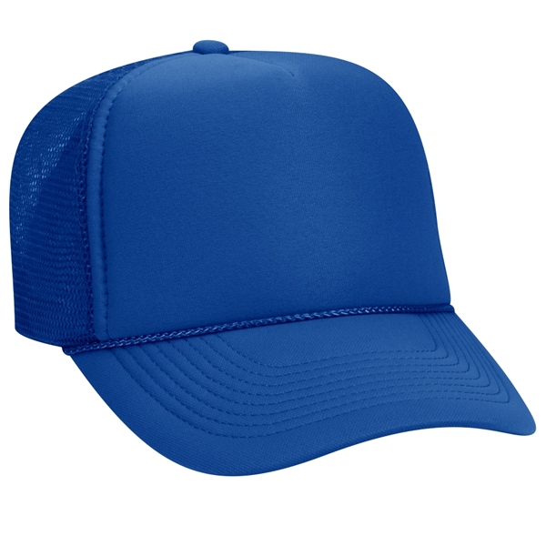 5 Panel Mid Profile Mesh Back Trucker Hat
