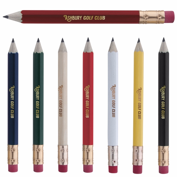 Hex Golf Pencil with Eraser