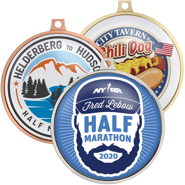 Speed Medal 2.5" w/ Full Color Dome Imprint