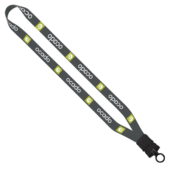 3/4" Dye Sublimated Lanyard w/ Plastic Snap-Buckle Release