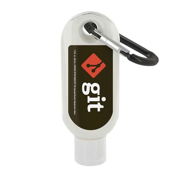 OUT OF STOCK Custom 1.9 oz. SPF 50 Sunscreen w/ Carabiner