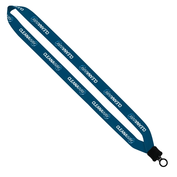 3/4" RPET Dye-Sublimated Lanyard with Plastic Clamshell