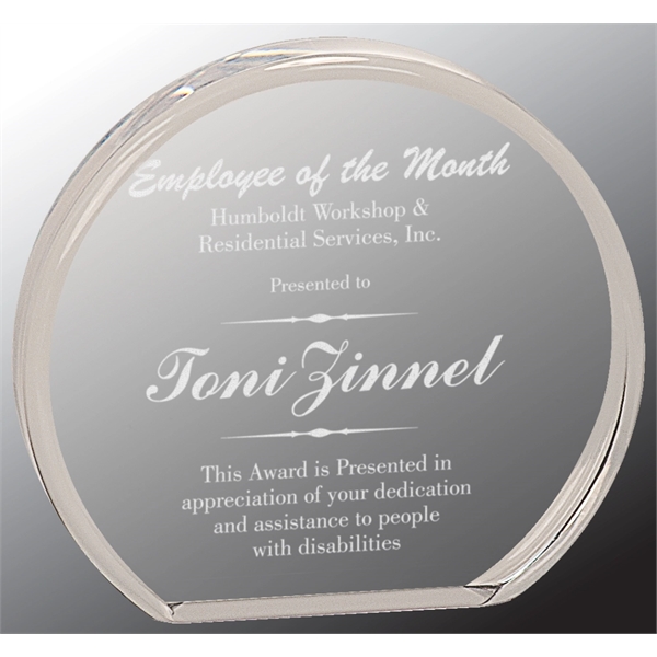 Round Clear Acrylic Award