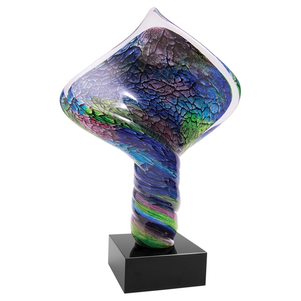 Northern Lights Art Glass 13"