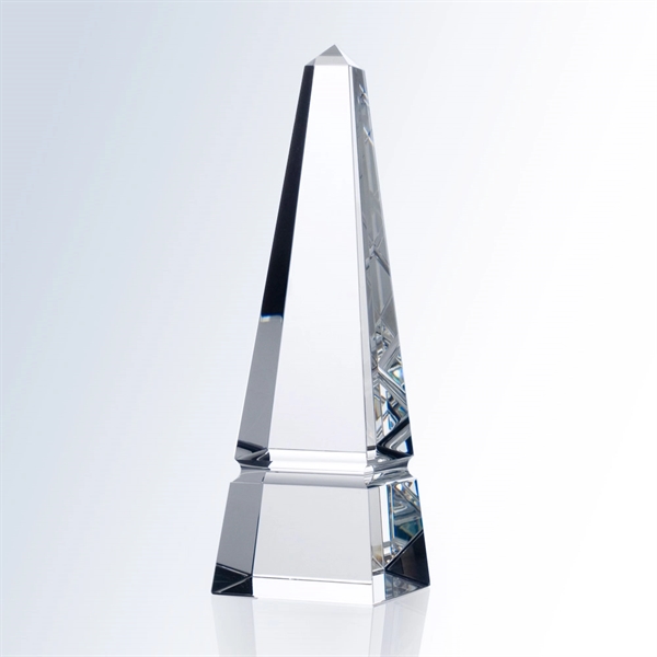 Grooved Obelisk Crystal Award