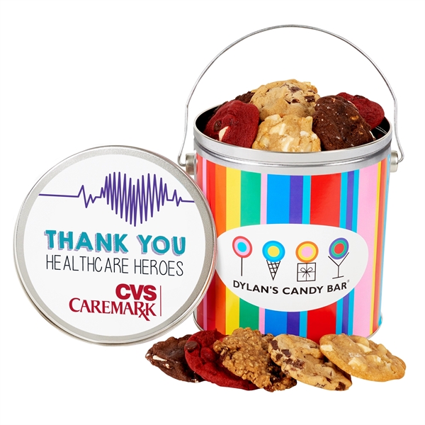 One Gallon Gourmet Cookie Tin - Healthcare Heroes
