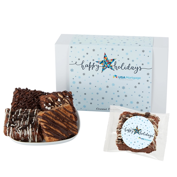 Medium Gift Box of 12 Assorted Brownies