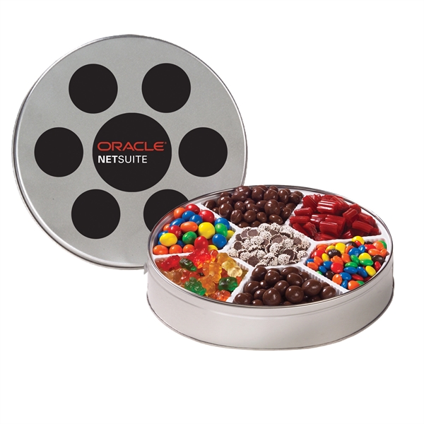 Large Film Reel Tin / 7 Way Candy