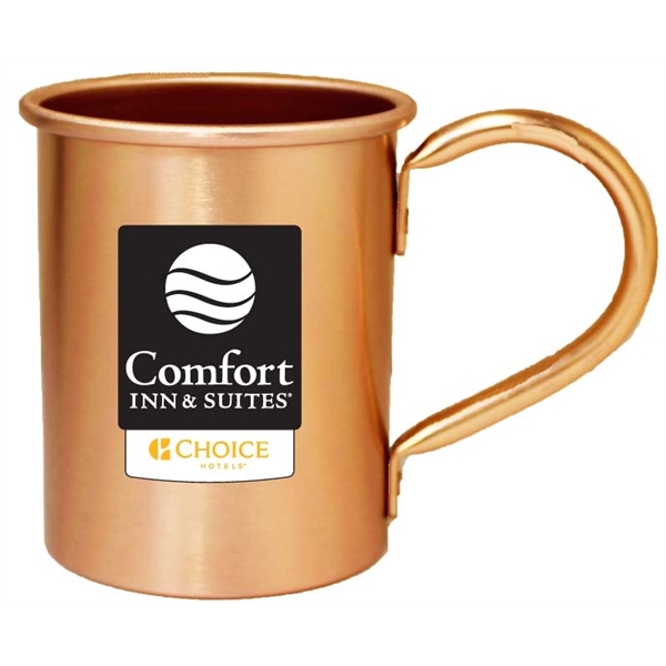 Copper color aluminum mule mug