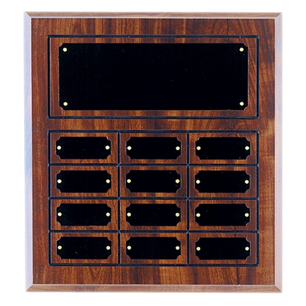 Cherry Completed Perpetual Plaque With 12 Plates