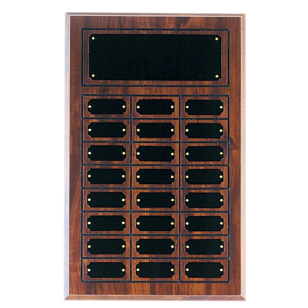 Cherry Completed Perpetual Plaque With 24 Plates