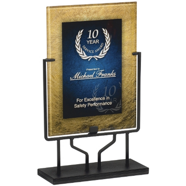 9 1/2" x 16" Acrylic Art Plaque with Iron Stand