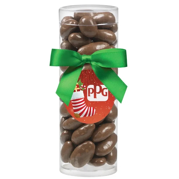 Small Gift Tube with Chocolate Covered Almonds