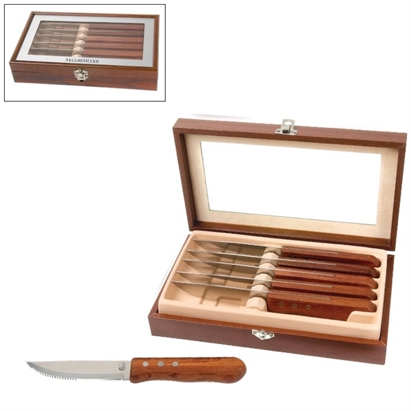 Niagara Cutlery™ Rosewood 6-Piece Steak Knife Set