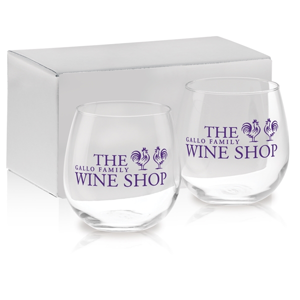 Stemless Red Wine Gift Set