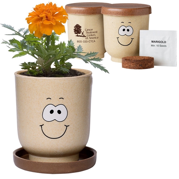 Goofy Group™ Grow Pot Eco-Planter with Marigold Seeds