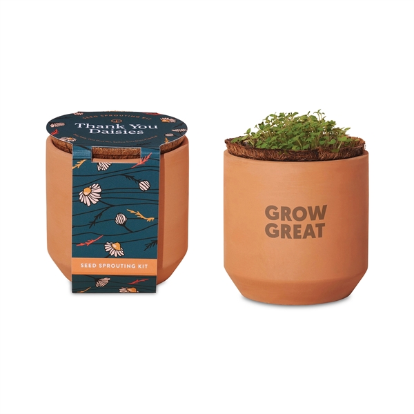 Modern Sprout® Tiny Terracotta Grow Kit Thank You Daisies