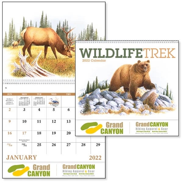 Wildlife Trek Spiral  2022 Appointment Calendar