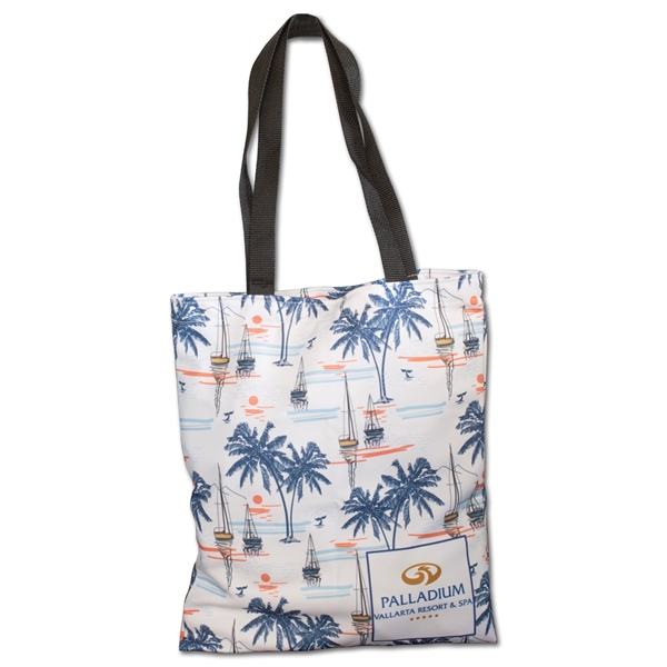 13.5"w x 16"h Sublimated Tote Bag