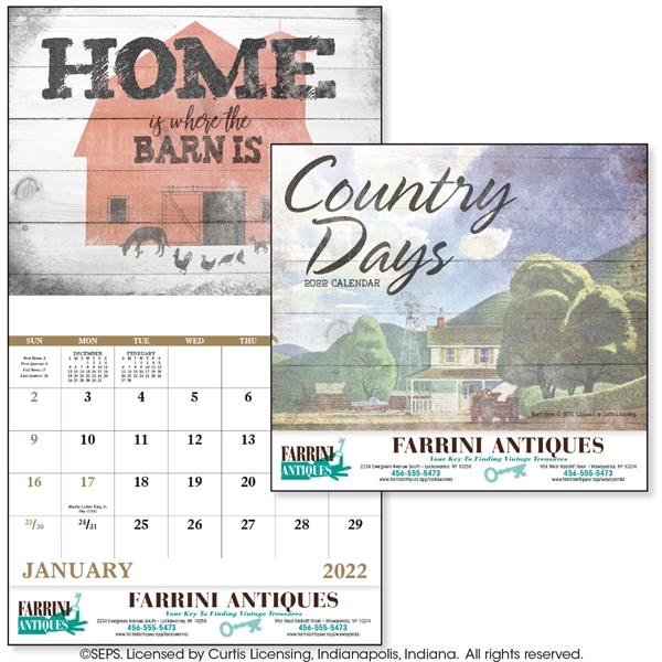 Good Value Country Days Calendar