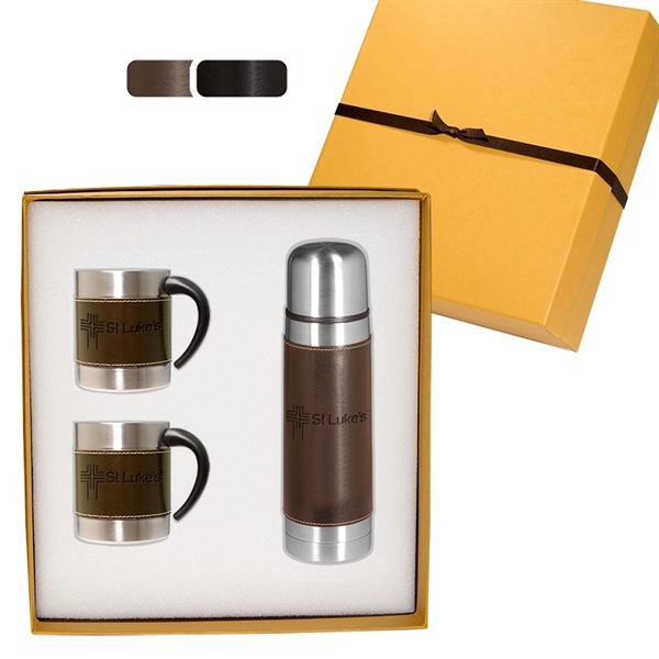 Empire Thermal Bottle & Coffee Cups Gift Set