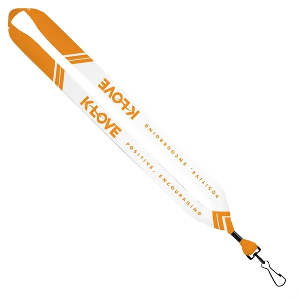 3/4" Dye-Sublimated Lanyard with Metal Crimp and Swivel