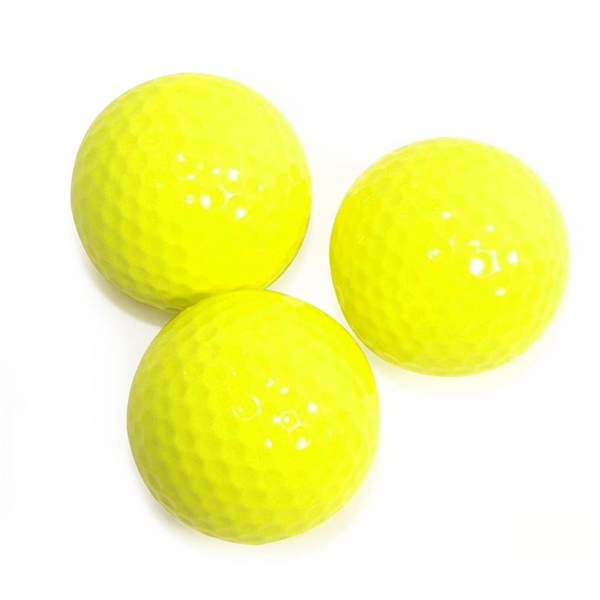 Colored Golf Balls - Yellow