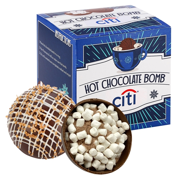 Hot Chocolate Bomb Gift Box - Deluxe Dark Choc. Crystal