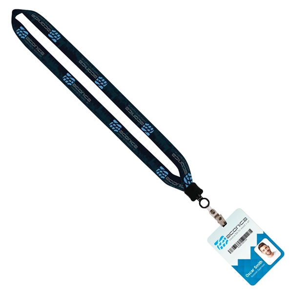 3/4" Sublimated Lanyard with ID Badge