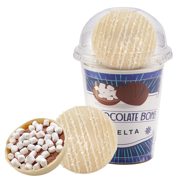 Hot Chocolate Bomb Cup Kit - Deluxe White Choc. Crystal
