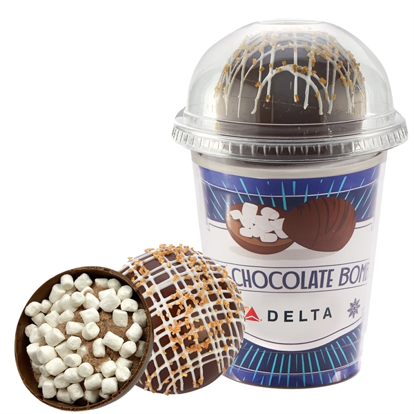 Hot Chocolate Bomb Cup Kit - Deluxe Dark Choc. Crystal