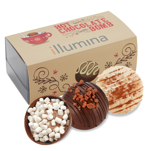 2 Pack of Hot Chocolate Bomb with Sleeve - Toffee/Horchata